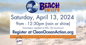 NJHN & RBH Team Up for Clean Ocean Action's Beach Sweep @ Bradley Beach, NJ